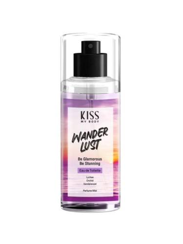 كيس ماي بودي (Kiss My Body) بخاخ معطر للجسم والشعر واندر لاست (Wanderlust) - 88 مل