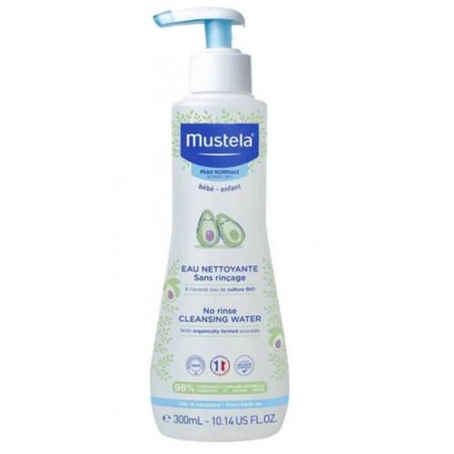 موستيلا (Mustela) ماء منظف (Micellar Water) للأطفال بالأفوكادو بدون شطف - 300 مل