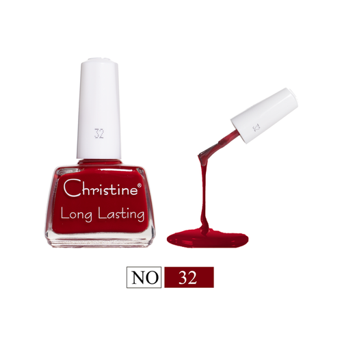 كرستين طلاء أظافر (مناكير) احترافي لون ثابت ولامع بتركيبة سريعة الجفاف بفرشاة دقيقة رقم 32