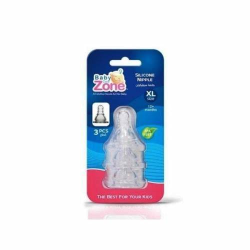 حلمات رضاعة سيليكون مقاس كبير جداً (XL) لتدفق سريع (3 حبات)