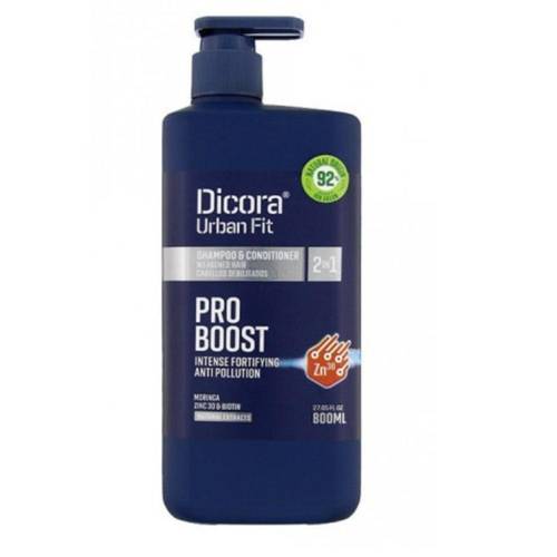 ديكورا (Dicora) شامبو وبلسم 2 في 1 برو بوست (Pro Boost) لتقوية الشعر - 800 مل