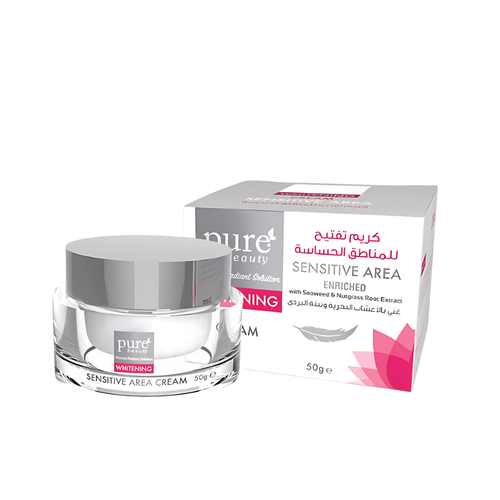 بيور بيوتي (Pure Beauty) كريم تفتيح المناطق الحساسة الآمن والفعال - 50 جم