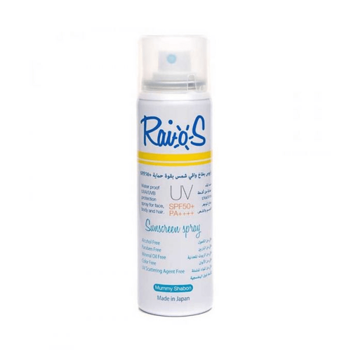 رايوس (Rayous) بخاخ واقي شمس مومي شابون بحماية عالية SPF50+ شفاف - 70 مل