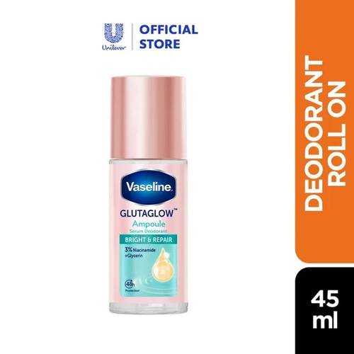 فازلين مزيل عرق رول أون (Gluta Glow) لتفتيح وإشراق وتجديد منطقة الإبط بلطف - 45 مل