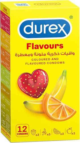 ديوركس (Durex) واقيات ذكرية ملونة ومعطرة بنكهات الفواكه - 6 حبات