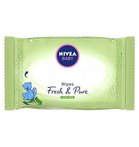 نيفيا بيبي (Nivea Baby) مناديل مبللة للأطفال بالألوفيرا لنظافة وحماية - 63 منديل