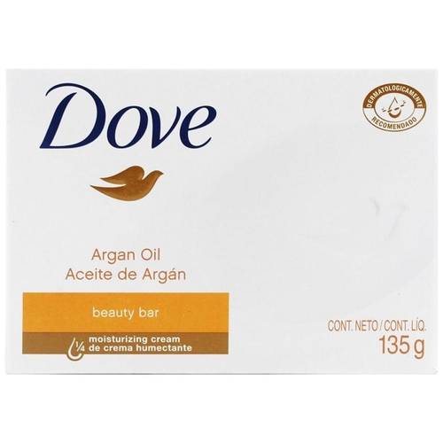دوف (Dove) صابون قالب الجمال بزيت الأركان المغربي لترطيب ونعومة الجلد - 135 جم