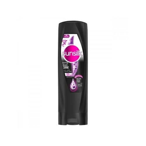 صانسيلك بلسم لمعان ساحر للشعر الأسود (Black Shine) بزيت الأرجان - 340 مل