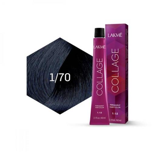 لاكمي (Lakme) صبغة شعر كريمية ثابتة لون أسود مزرق جذاب رقم 1/70