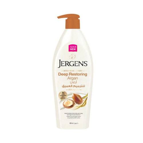 جرجنز (Jergens) لوشن مرطب للجسم ترطيب مكثف بزيت الأركان للنعومة - 400 مل