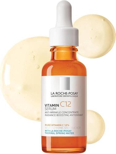 لاروش بوزيه سيروم فيتامين سي 12 (Vitamin C12) النقي لتفتيح ونضارة البشرة - 30 مل