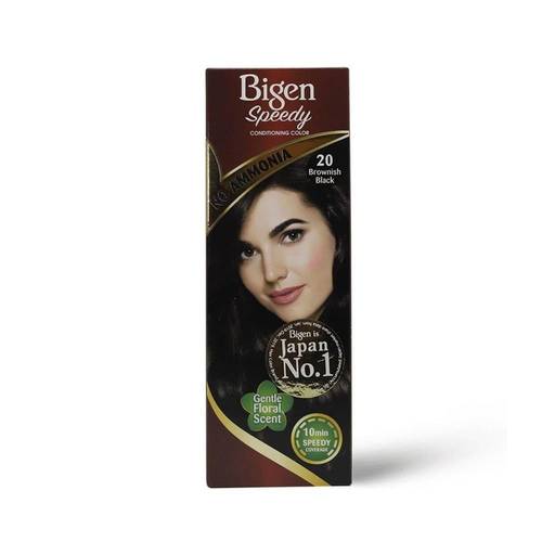 بيجن (Bigen) صبغة شعر نسائية خالية من الأمونيا لون أسود بني رقم (10)