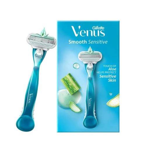 جيليت فينوس (Venus) ماكينة حلاقة نسائية بالصبار للبشرة الحساسة والشعر الناعم