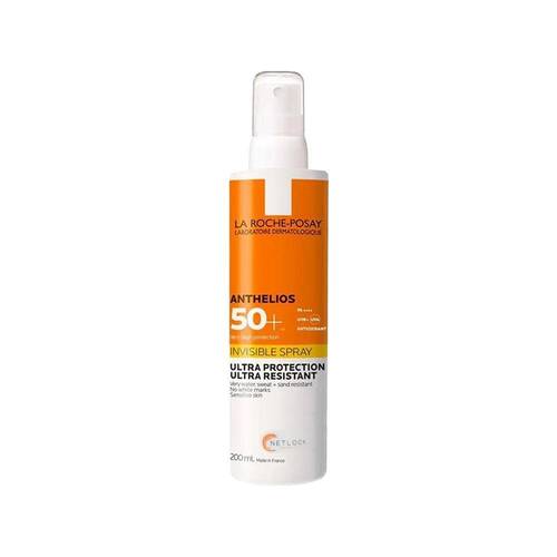 لاروش بوزيه بخاخ واقي شمس إنثيليوس للجسم والوجه حماية SPF50+ غير مرئي - 200 مل