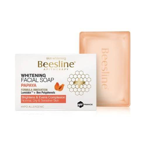 صابونة بيزلين (Beesline) المبيضة بخلاصة البابايا لتفتيح وتجديد خلايا البشرة - 85 جم