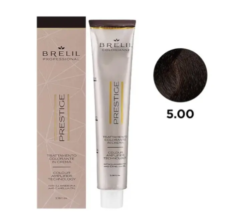 بريليل بريستيج (Brelil Prestige) صبغة شعر لون 5/00 كستنائي فاتح طبيعي - 100 مل