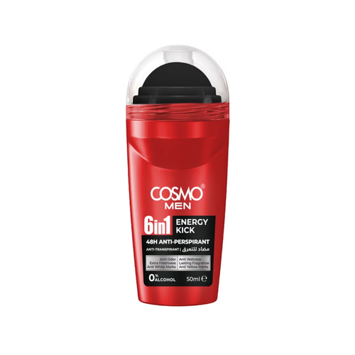 كوزمو (Cosmo) مزيل عرق رول أون للرجال إنيرجي كيك (Energy Kick) - 50 مل