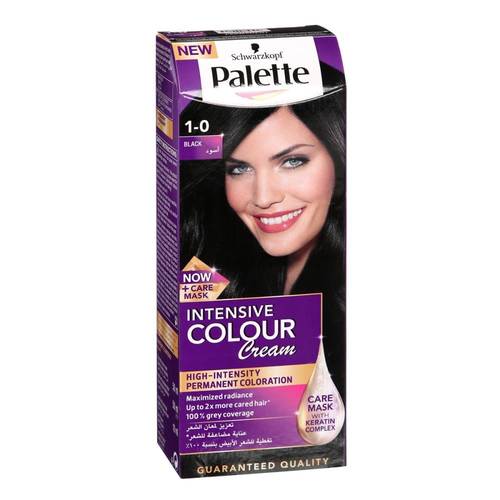 باليت (Palette) صبغة شعر كريم ICC لون أسود فاحم (1-0)