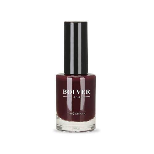 بلوفير (Bolver) طلاء أظافر (مناكير) لون بني غامق كاكي بتركيبة ثابتة رقم 621