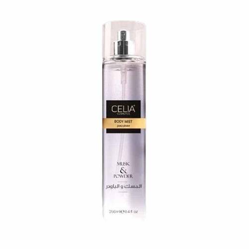 سيليا معطر الجسم والملابس (Body Mist) برائحة المسك والبودرة لنظافة دائمة - 250 مل