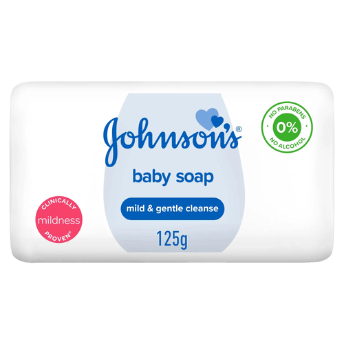 جونسون صابونة للأطفال (Baby Soap) بتركيبة لطيفة ومثبتة سريرياً - 125 جم