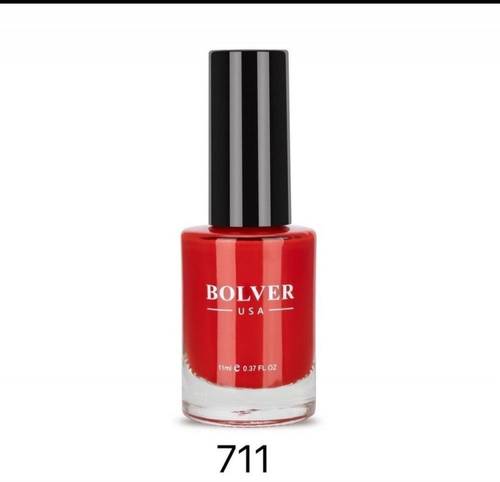 بولفير (Bolver) طلاء أظافر (مناكير) لون سريمسون (Crimson) أحمر قرمزي فخم رقم 711