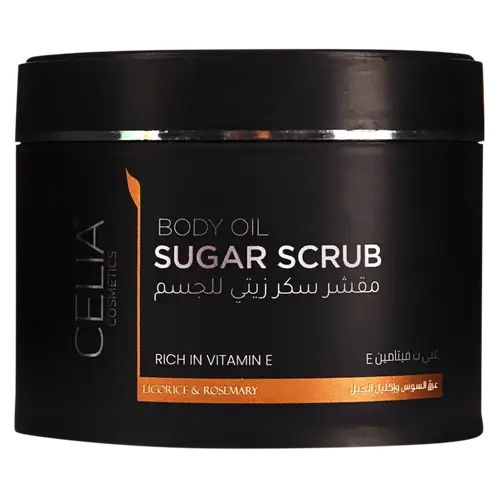 سيليا (Celia) مقشر السكر الزيتي بعرق السوس وإكليل الجبل للتفتيح - 600 جم
