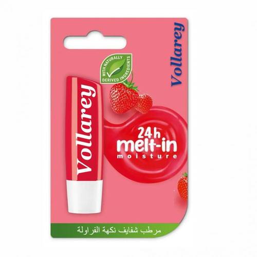 فولاري (Volari) مرطب شفاه بنكهة الفراولة (Strawberry) للون وردي طبيعي وترطيب - 4.5 مل