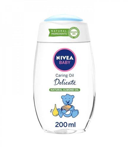 نيفيا بيبي (Nivea Baby) زيت مرطب ولطيف لبشرة الأطفال والرضع للنظافة - 200 مل