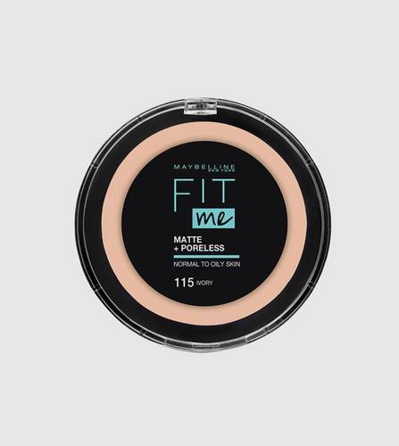 ميبيلين بودرة الوجه (Fit Me) لإخفاء المسام والتحكم في اللمعان درجة 115