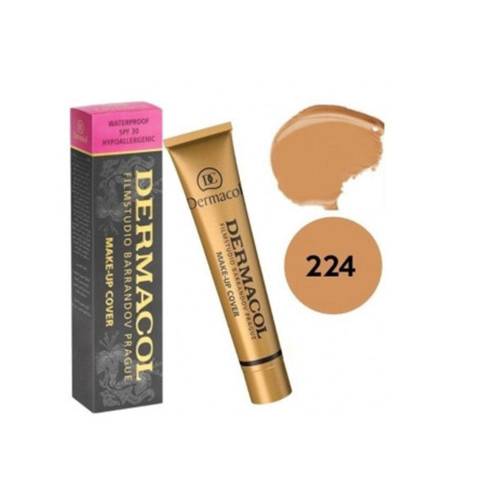 ديرماكول كريم أساس ومخفي عيوب (Make-up Cover) تغطية كاملة ومقاوم للماء درجة (224)