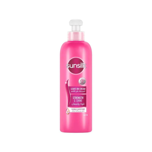 صانسيلك (Sunsilk) كريم مصفف للشعر (الوردي) لقوة ولمعان الشعر - 200 مل