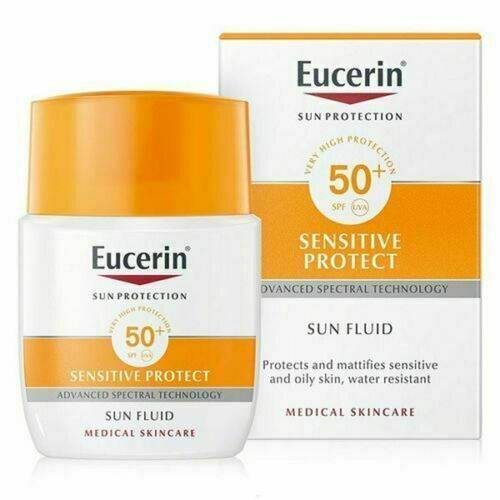 يوسيرين سائل واقي شمس (Sun Fluid) للبشرة الحساسة حماية SPF50+ - 50 مل