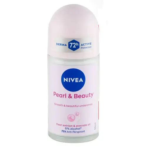 نيفيا مزيل عرق رول أون بيرل آند بيوتي (Pearl & Beauty) لتوحيد لون الإبط - 50 مل