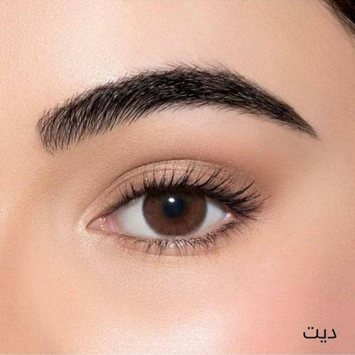 لينس مي عدسات لاصقة ملونة (Lensme) مريحة جداً للعين لون ديت (Date) البني الرقيق