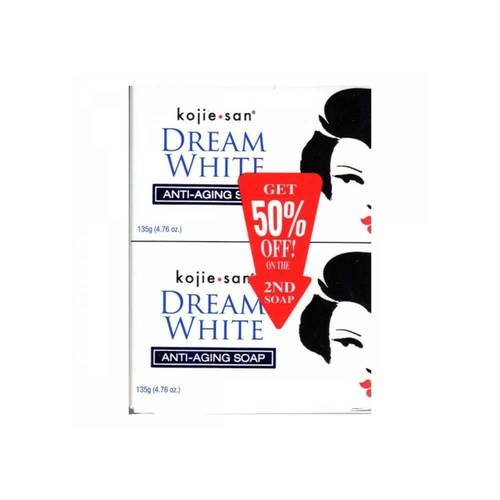 كوجي سان صابونة دريم وايت (Dream White) بالكولاجين لمكافحة الشيخوخة (2 × 135 جم)