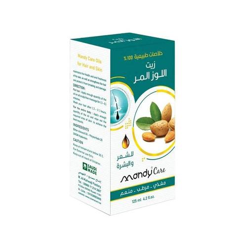 ماندي كير زيت اللوز المر المركز لتفتيح البشرة وعلاج البقع والكلف - 125 مل