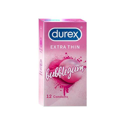 ديوركس واقي ذكري رقيق جداً بنكهة العلكة (Bubblegum) للمتعة والمرح - 12 حبة