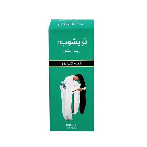 تريشوب زيت شعر بالحبة السوداء (Black Seed) لتقوية ولمعان الشعر - 100 مل