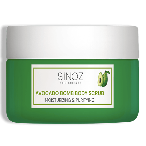 سينوز (Sinoz) مقشر الجسم أفوكادو بومب (Avocado Bomb) لنعومة وتجديد الخلايا - 300 جم