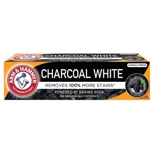 ارم اند هامر معجون أسنان بالفحم الأبيض (White Charcoal) للتبييض اللطيف - 75 مل