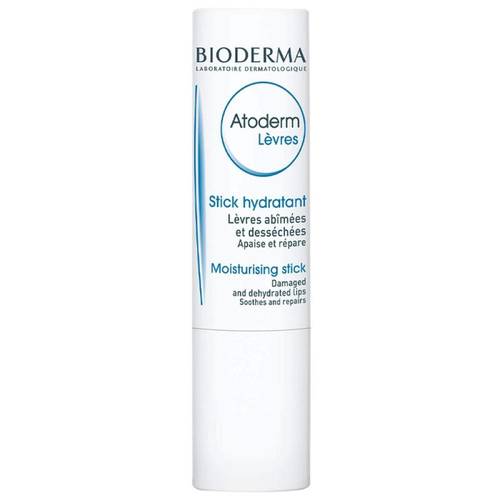 بيوديرما مرطب الشفاه أتوديرم (Atoderm) الستيك لعلاج الشفاه الجافة والمتشققة وترطيبها - 4 جم
