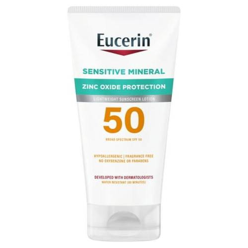 يوسيرين لوشن واقي شمس معدني بأكسيد الزنك للبشرة الحساسة SPF50 - 118 مل