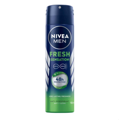 نيفيا للرجال بخاخ مزيل عرق فريش سينسيشن (Fresh Sensation) حماية قوية - 150 مل