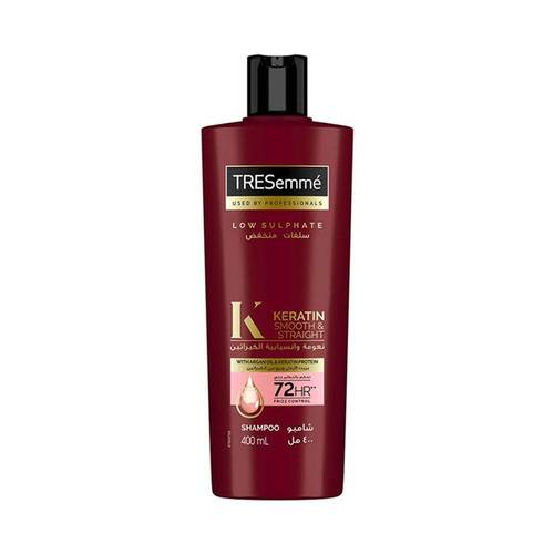 تريسمي شامبو نعومة الكيراتين (Keratin Smooth) بزيت الأرجان (حجم وسط) - 400 مل