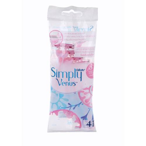 جيليت سيمبلي فينوس (Simply Venus) ماكينة حلاقة نسائية سريعة وعملية - 4 حبات