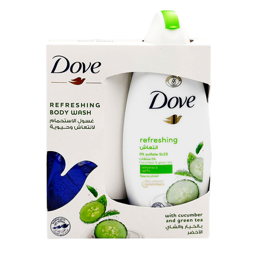دوف جل استحمام مع ليفة تقشير (Gentle Scrub) لمسة انتعاش ونعومة - 250 مل