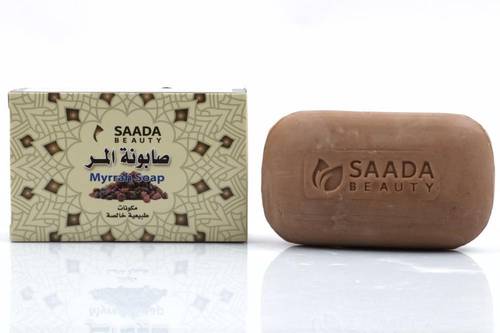 سعادة بيوتي صابونة المر الطبيعية لعلاج مشاكل البشرة والحبوب