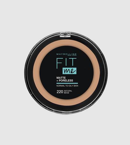 ميبيلين نيويورك (Maybelline) بودرة وجه فيت مي مات آند بورليس (Fit Me) درجة 220