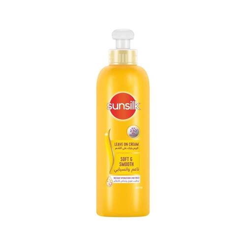 صانسيلك (Sunsilk) كريم تصفيف (ليف إن) لشعر ناعم وانسيابي (أصفر) - 200 مل